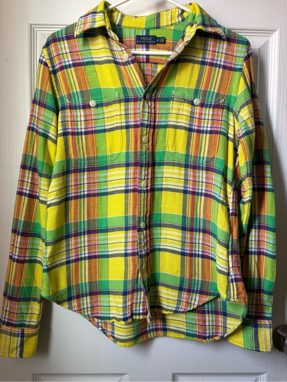 Polo Ralph Lauren Yellow Plaid Flannel Shirt